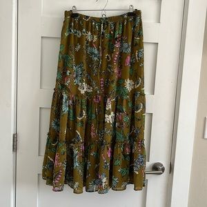 Aerie Garden Party midi skirt